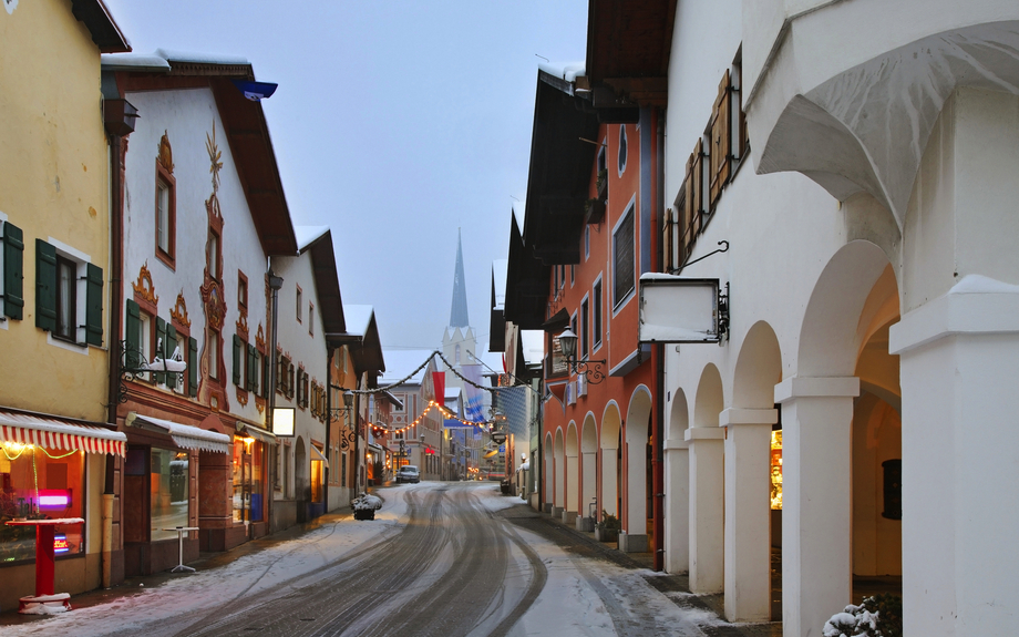 in Partenkirchen befindet sich die historische Ludwigstraße