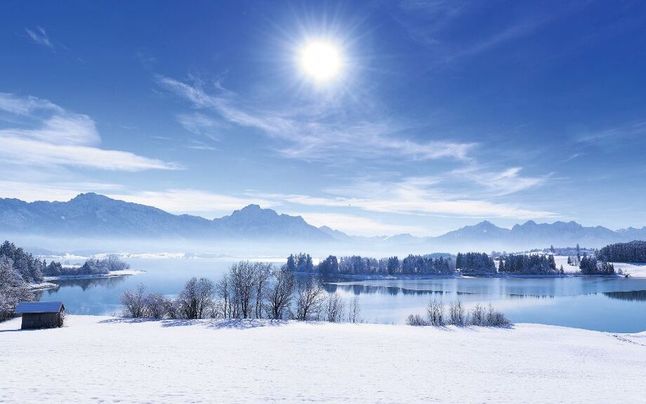 Winterlandschaft in Bayern