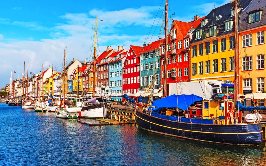 Nyhavn in Kopenhagen, Dänemark