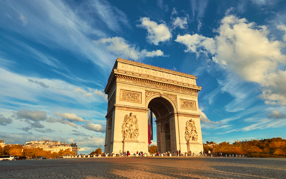 Arc de Triumph in Paris, Frankreich