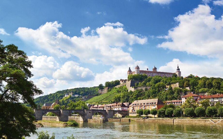 Blick auf die Festung Marienberg in Würzburg