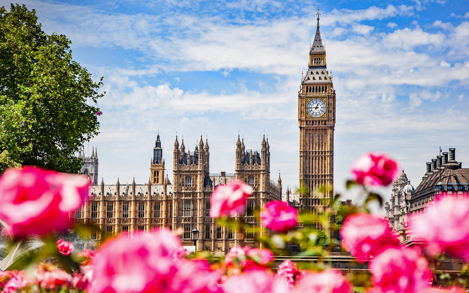 Big Ben und der Palast von Westminster in London