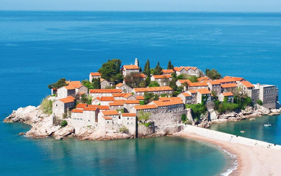 Sveti Stefan resort island in Montenegro