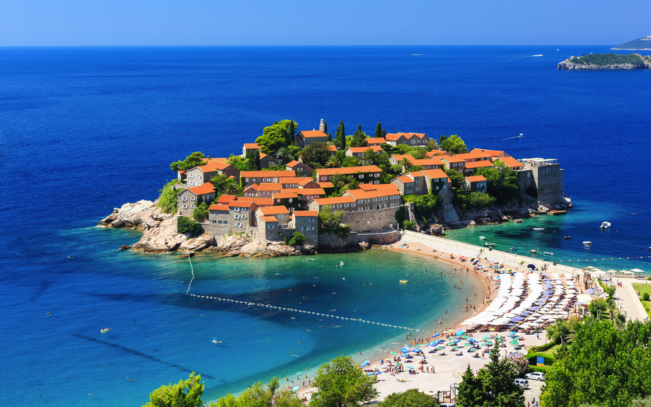 Sveti Stefan nahe Budva in Montenegro