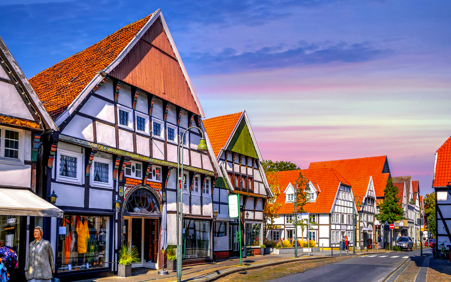 Altstadt von Rheda Wiedenbrück, Deutschland 