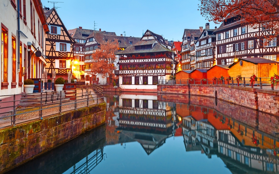 Weihnachtsmarkt in Straßburg im Elsass