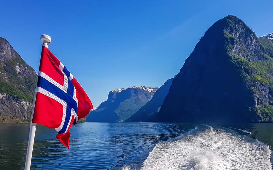 Aurlandsfjord in Norwegen