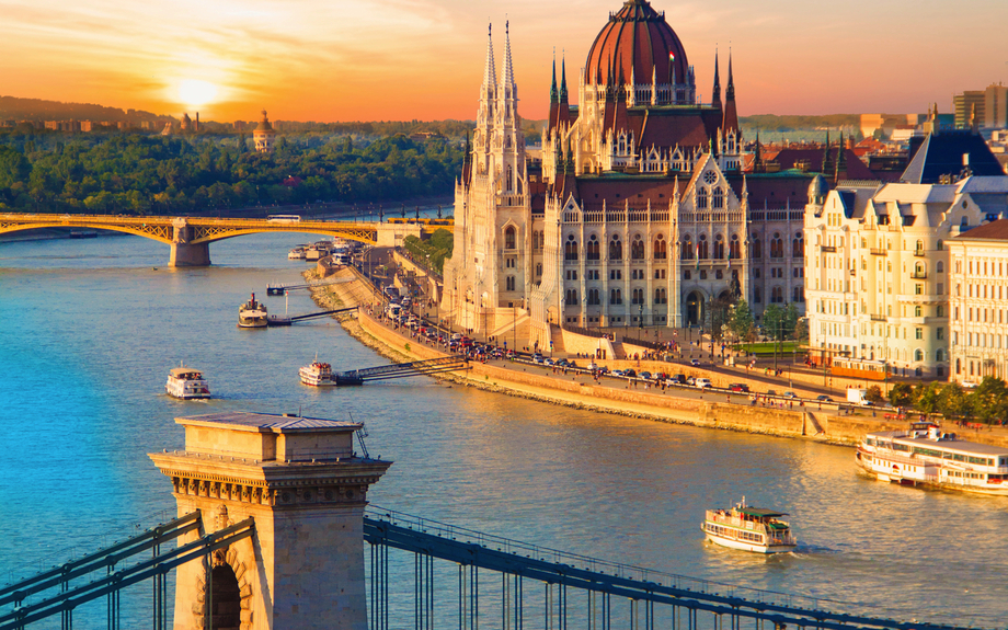 Aussicht auf das ungarische Parlament 