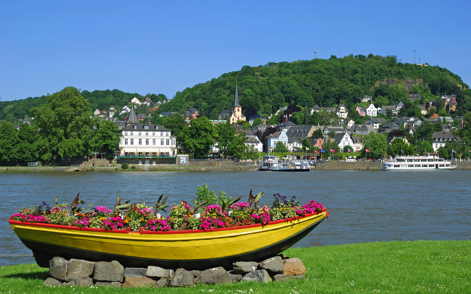Blick auf Linz am Rhein, Deutschland