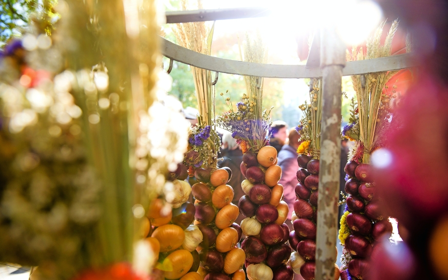 Zwiebelmarkt in Weimar, Deutschland