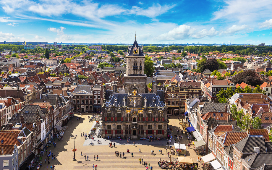 Panoramablick auf Delft