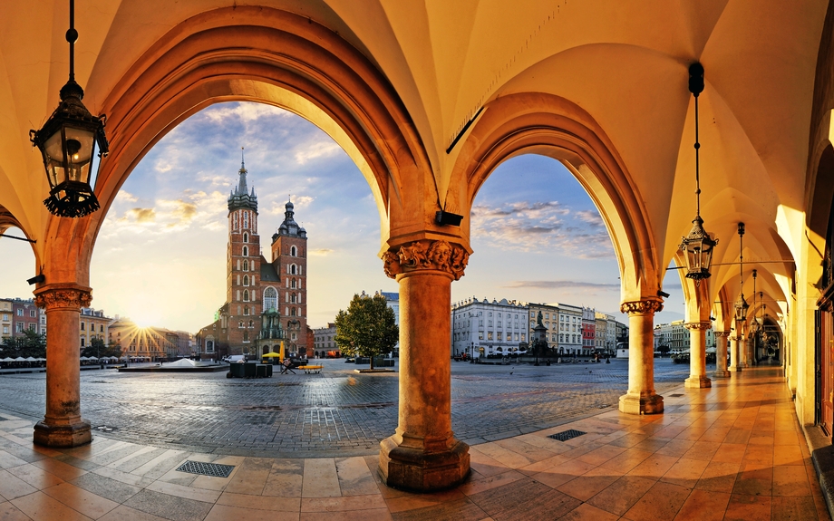 Krakau Sonnenaufgang